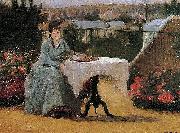 Eva Gonzales Afternoon Tea or On the Terrace oil painting reproduction